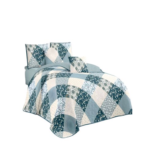 Genérico - Quilt Cubrecama De Verano Plaza Y Media Verde