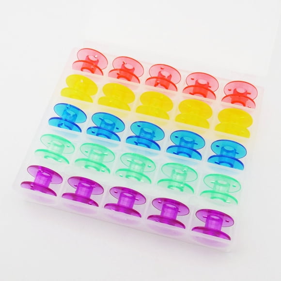 Canillas de Costura Cutex Paquete de 25 Colores con Caja Organizadora