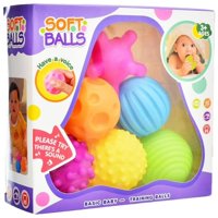 Genérico - Pack 6 Pelotas Sensoriales Texturizadas Para Bebes