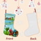 thumbnail image 3 of Lil Stompers Tema: Calcetines de Navidad, fino lino blanco para colgar en escaleras y chimenea, decoración navideña para el hogar, regalo de Navidad. 45cm × 32cm, 3 of 5