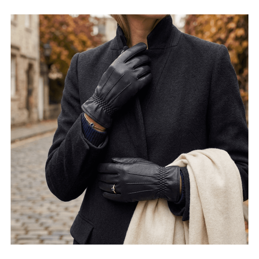 Genérico - Guantes De Cuero Sintético Premium Para Invierno - Térmicos Y Elegantes