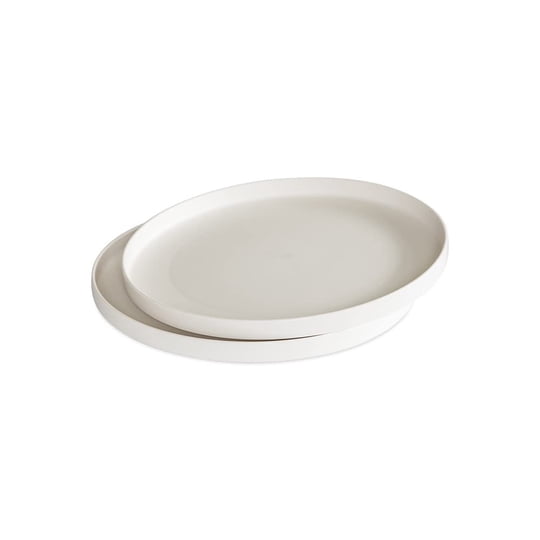 Set De 2 Platos De Polipropileno Blanco Para Microondas Nordic Ware De 26 Cm