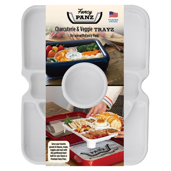 Sartén elegante de Trayz Insert para charcutería y verduras