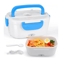 Genérico - Lonchera Eléctrica Portátil Hermetico Cuchara + Usb Celeste