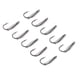 thumbnail image 1 of 10pcs primavera púas ganchos de pesca con agujero carpa Jig anzuelo gancho tama?o 3, 1 of 5