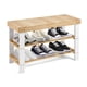 thumbnail image 2 of Banco zapatero organizador de bambu natural, 2 of 6