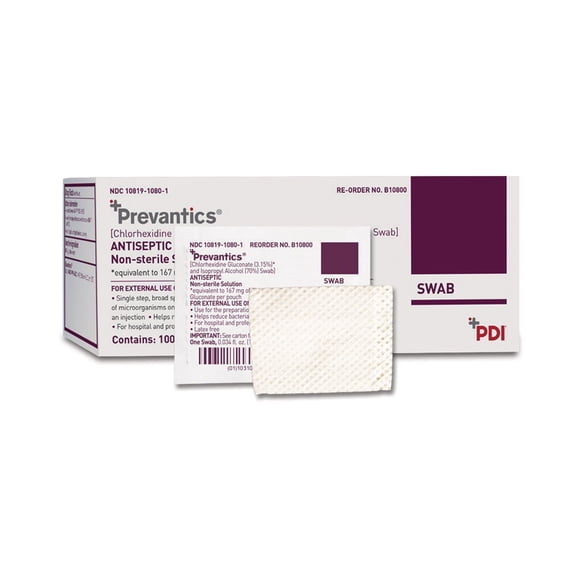 Hisopos PDI Chlorascrub - Modelo B10800 - Caja de 100
