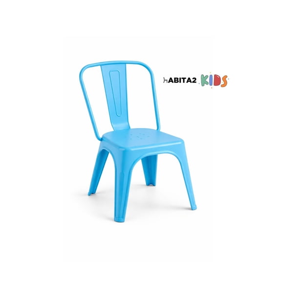 Silla Tolix Infantil Resistente - Celeste