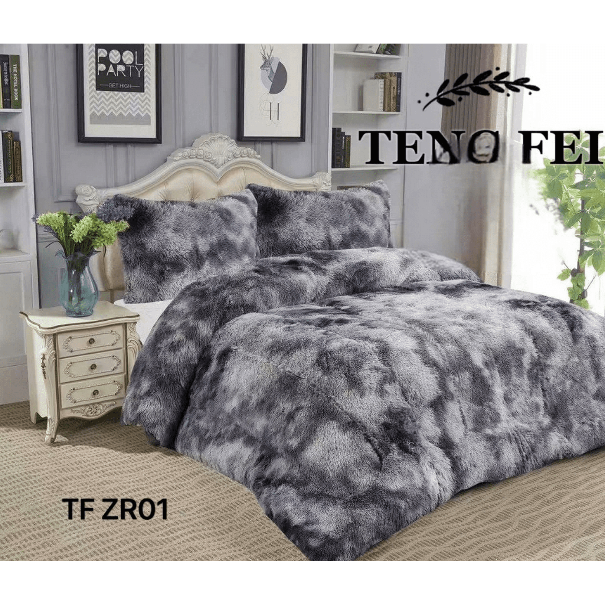 Todostore - Plumon De Invierno Peludos Con Chiporro King