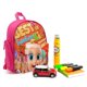 thumbnail image 3 of Loo Loo Kids Mochila Escolar para Niños y Niñas, Mochila Infantil Ligera de Alta Calidad, Grande y Duradera ROSA, 3 of 6