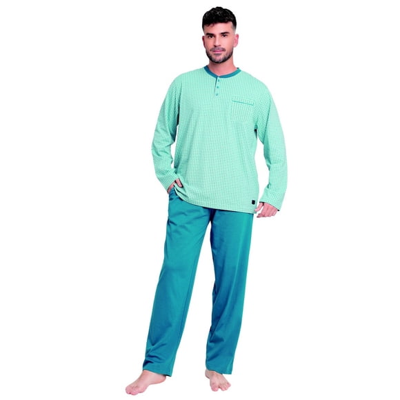 Pijama algodón estampado cruz abotonado 2612073 - L