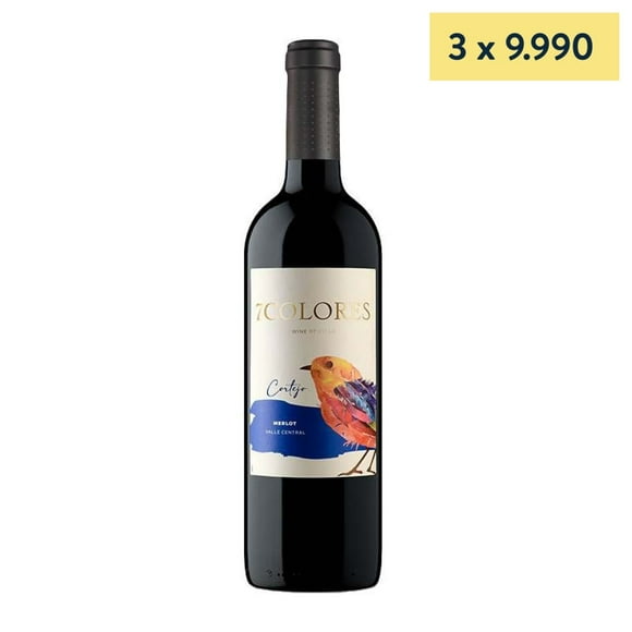 Vino Merlot Botella, 750 mL