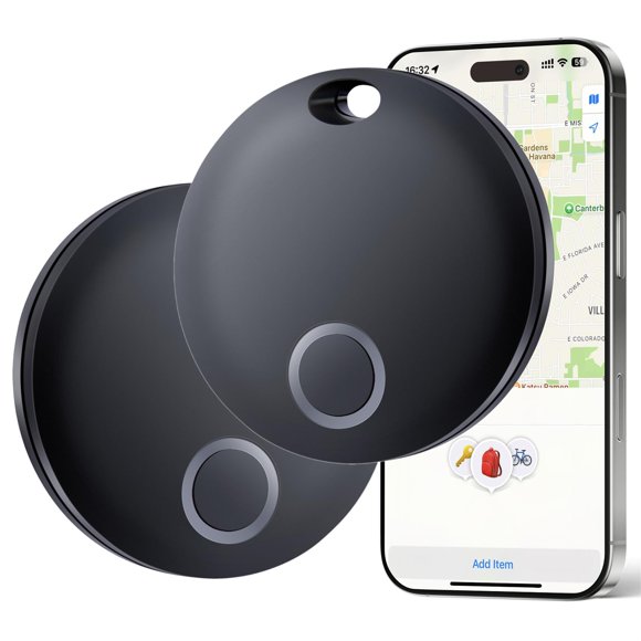 Localizador Eelexa Air Tracker Paquete de 2 IP67 Resistente al Agua