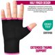 thumbnail image 5 of Vendajes elásticos para manos RDX con medio dedo - Guantes interiores, 5 of 7