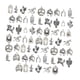 thumbnail image 2 of 60 Piezas Dijes de Vaquero Surtido de Amuletos Colgantes para Joyería Decoraciones Metálicas de Aleación de Zinc con Estilo Clásico Adecuado para Cre Plata, 2 of 5