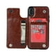 thumbnail image 3 of For IPhone 14 13 12 11 Pro Max XR XS Max SE 2022/2020 7 8 Plus Wallet Case With Card Holder, PU Leather Kickstand Card Slots Case, Double Magnetic Clasp And Durable Shockproof Cover, 3 of 3