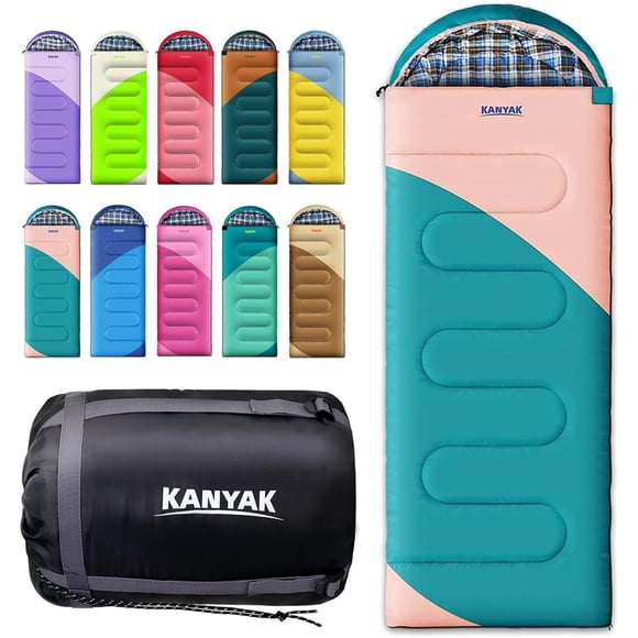 Bolsa de Dormir Kanyak 220 x 82 cm de Poliéster para Todas las Estaciones