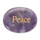thumbnail image 1 of Uxcell Piedra de Preocupación Natural para el Pulgar, Piedra de Cristal Ovalada de 1.7"x1.3" con Palabras Inspiradoras, Roca de Bolsillo Cristales de Ansiedad para Mujeres, Púrpura (Estilo 9), 1 of 6