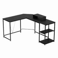 Crusec - Escritorio Esquinero 150X48X75 En Forma De L Minimalista