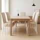 thumbnail image 4 of Xiao Hua Funda Beige para Silla de Comedor -4 Piezas, Funda universal para Silla de Comedor con Borde de Falda, Respaldo Completo y Funda de Cojín Gruesa, Usada para Decoración de Boda Estilo Granja, 4 of 4