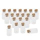 thumbnail image 3 of 20Pcs 7ml Mini frascos vacíos de botellas de vidrio transparente con tapones de corcho para almacenamiento, 3 of 5