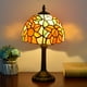 thumbnail image 1 of 1pc 8 Inch Stained Glass Table Lamp, Handmade Living Room, Dining Room, Bedroom, Warm Bedside Lamp, Bar, Retro European, Rustic Style, Mediterranean Simple European A Variety Of Choices Creative Gifts, 1 of 3
