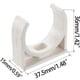 thumbnail image 3 of Pinzas para tubos de agua de PVC en forma de U de 32 mm (20 unidades), color blanco, 3 of 9