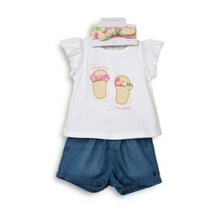 Conjunto Bebé Niña Denim Pillin