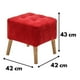 thumbnail image 3 of Pouf Alemania Rojo Altea 42x42x43 cm, 3 of 3