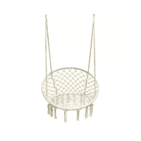 Genérico - Silla Hamaca Colgante Para Terraza O Jardín Color Beige