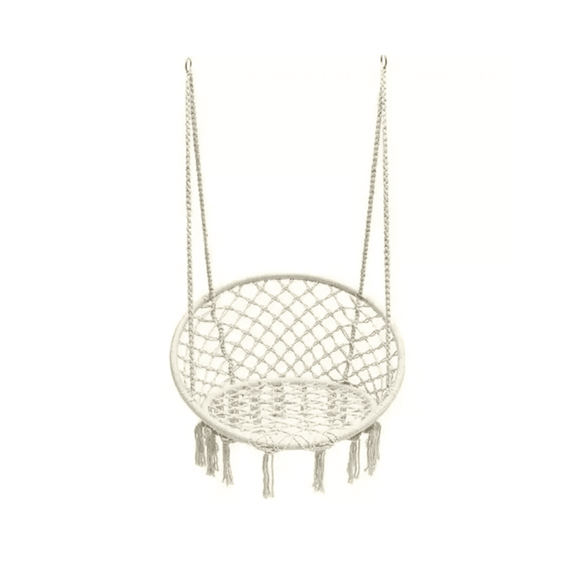 Genérico - Silla Hamaca Colgante Para Terraza O Jardín Color Beige