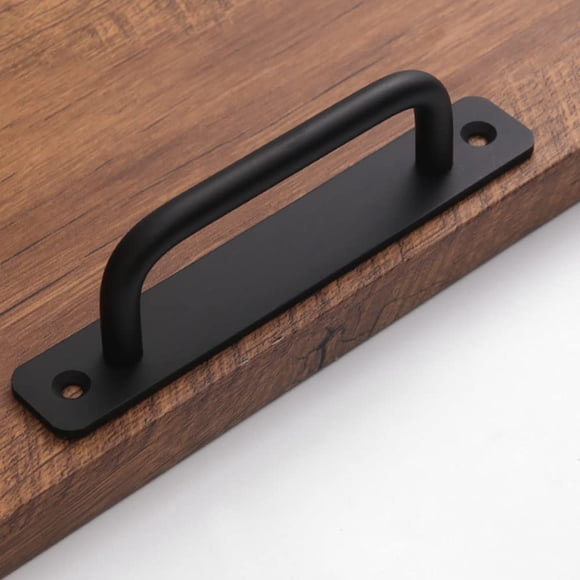 Tiradores para gabinete Ntresbonne de aluminio negro mate de 13 cm, paquete de 2