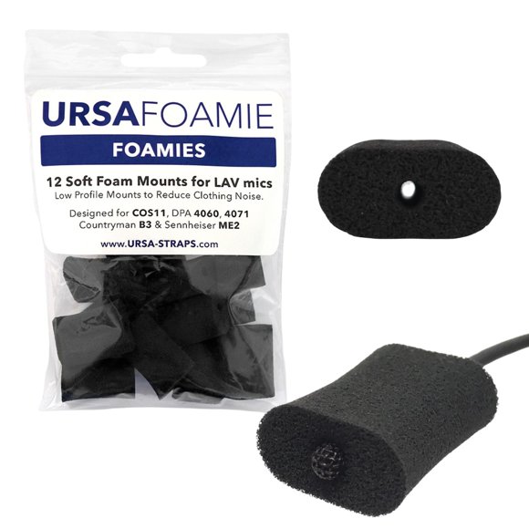 Foam Mounts URSA Foamies para micrófonos de laboratorio inalámbricos, paquete de 12