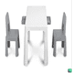 thumbnail image 2 of Mesa blanca + 2 sillas gris, 2 of 3