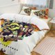 thumbnail image 1 of White Orange GHOSTBUSTERS Comforter Set Soft 3 Pcs Twin Bedding Sets Thicken for All Season, 1 of 5