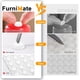 thumbnail image 3 of Topes para puertas de gabinete FURNIMATE 128 piezas transparentes 1,3 cm, 3 of 6