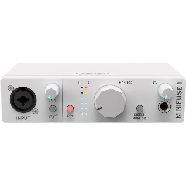 Interfaz de audio Arturia MiniFuse 1 USB-C con audífonos | Lider