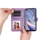 thumbnail image 3 of Funda tipo cartera FOXDOCK para OPPO A92s , diseño girasol en relieve, cuero PU, cierre magnético, soporte y tarjetero, 3 of 5