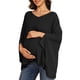 thumbnail image 4 of INSPIRE CHIC Top de Maternidad Casual Cuello en V Blusa de Manga Murciélago para Uso Cómodo XL Negro, 4 of 6