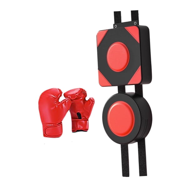 Almohadilla De Boxeo Montada En La Pared, Almohadilla De Boxeo De Cuero PU Para Entrenamiento En Interiores, Guantes Relajantes Incluidos
