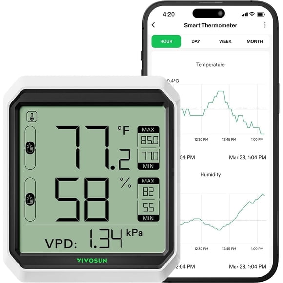 Higrómetro Termómetro Bluetooth Vsthb1 Inalámbrico