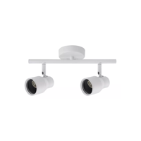 Importclick - Lámpara Techo Doble Dirigible Porta Gu10 220V - 240V Blanco