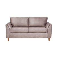 Latam Home - Sofá Milan 2C Con Resortes Pocket Cuero Kentucky Gris
