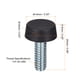 thumbnail image 2 of Patas Ajustables para Muebles Uxcell, 24 Piezas 1/4"-20 UNC Rosca para Nivelación de Muebles Atornillables para Mesa, Sillas, Sofá, Armario Negro, 2 of 6