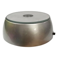 Magideal - Base De De Cristal, Portalámparas Eléctrico, Cambio De Color De La Lámpara, Soporte De Exhibición Para Artesanías De Cristal, Decoración Plata