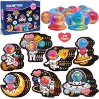 Set De Regalo De San Valentín Surcvio Galaxy Slime Con Tarjetas Para Niños