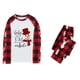 thumbnail image 1 of Pijamas navideños para la familia, conjuntos de pijamas a juego, top con estampado navideño y pantalones a cuadros, conjunto de pijama, ropa de dormir de manga larga, 1 of 5