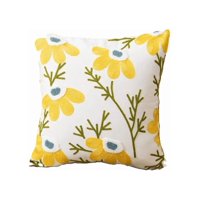 Genérico - Pack De 4 Fundas Para Cojines Sin Relleno Con Diseños Bordados Amarillo