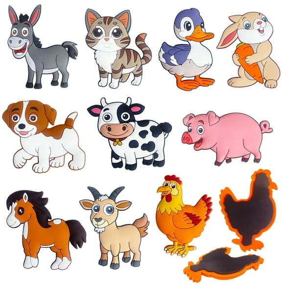 Imanes de nevera DUUMI Farm Animals para niños de 1 a 3 años