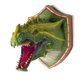 thumbnail image 1 of Colgante de Pared Cabeza de Dragón Dinosaurio Decoración Del Hogar Accesorios LED Luminoso Arte de Pared Montado Escultura Luz de Humo Hecho a Mano Verde, 1 of 6